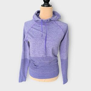 RBX Women's M Breathable Mesh Hoodie Sweatshirt Lilac Purple Sporty Athleisure